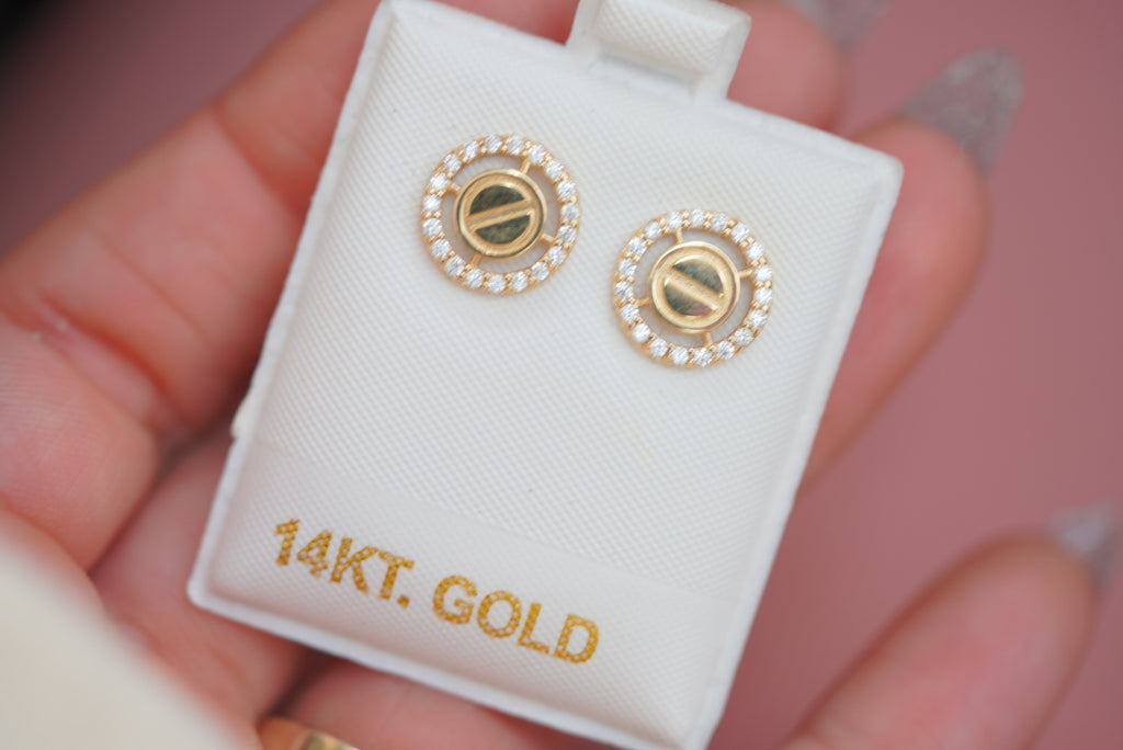 14k Earrings - Shiny Sphere