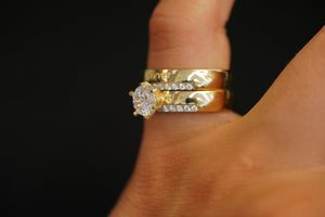 14k Forever Matrimony Trio Ring