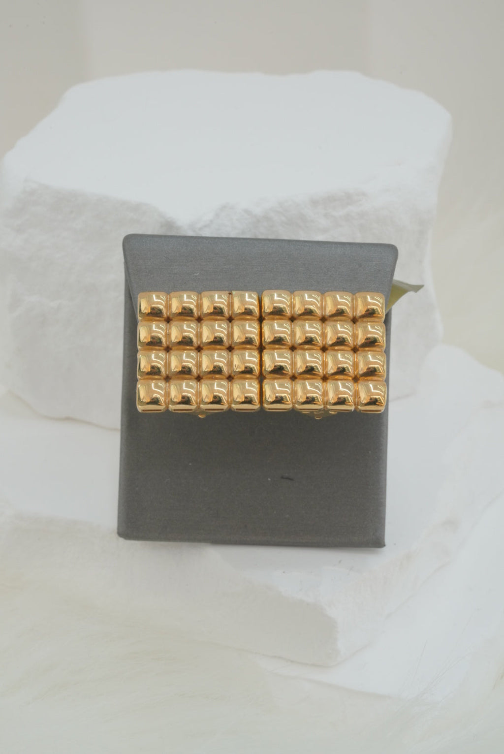 14k  Earrings - Dotted Squares
