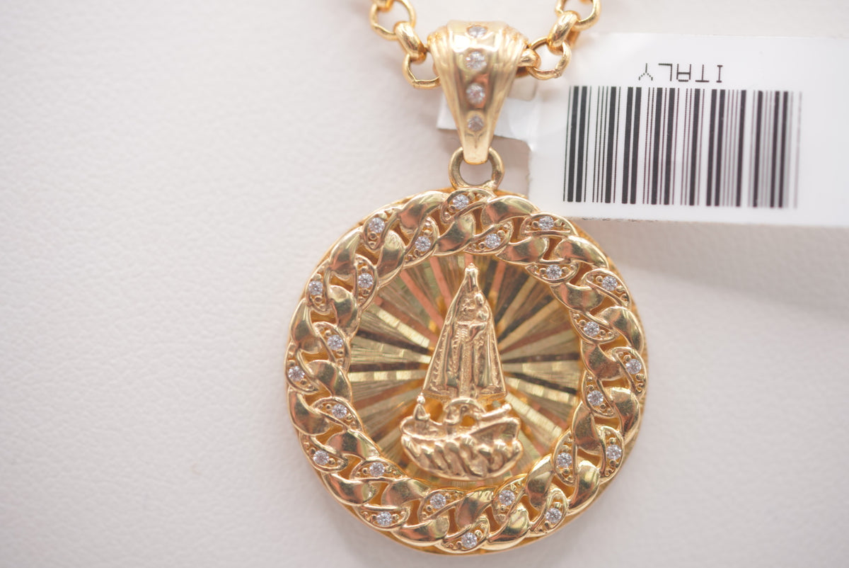 10k Rolo Chain with Pendant - Faithful