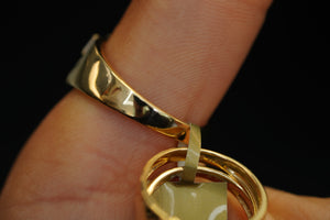 14k Matrimony Curves Two Gold Trio Set