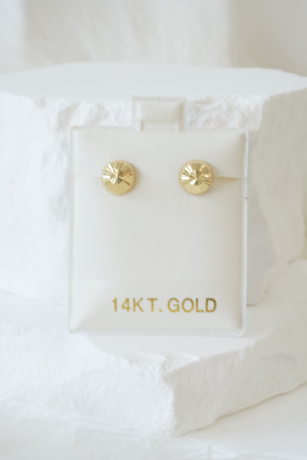 14 Baby Earrings - Textured Flat