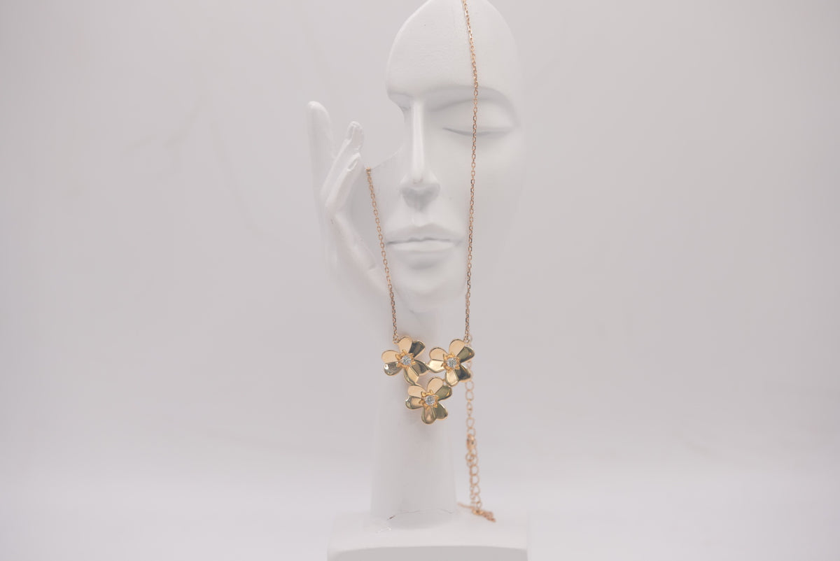 14k Women’s Necklace - Flower Candor