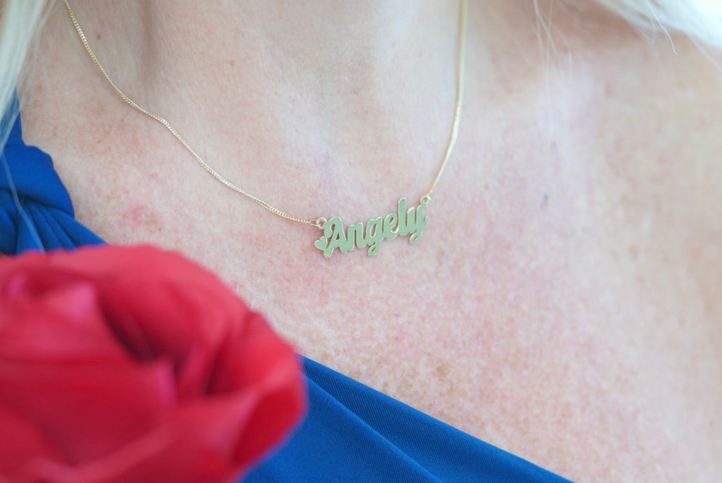 14k Personalized Name Chain - Your Name in Gold