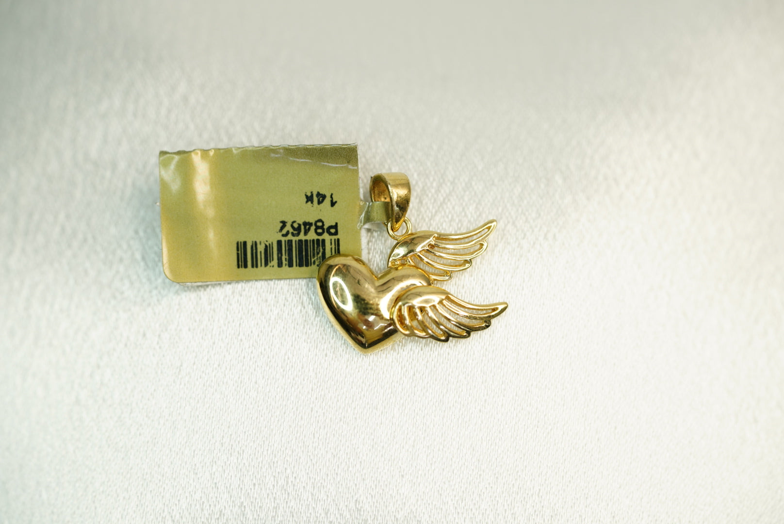 14k Heart with Wings Pendant