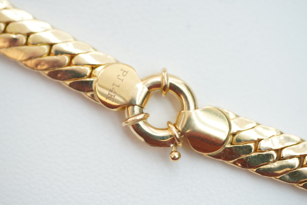 14k Necklace - Red Gold Beauty