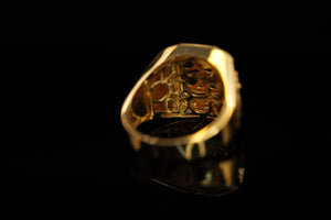 14k Dragon Two Gold Ring