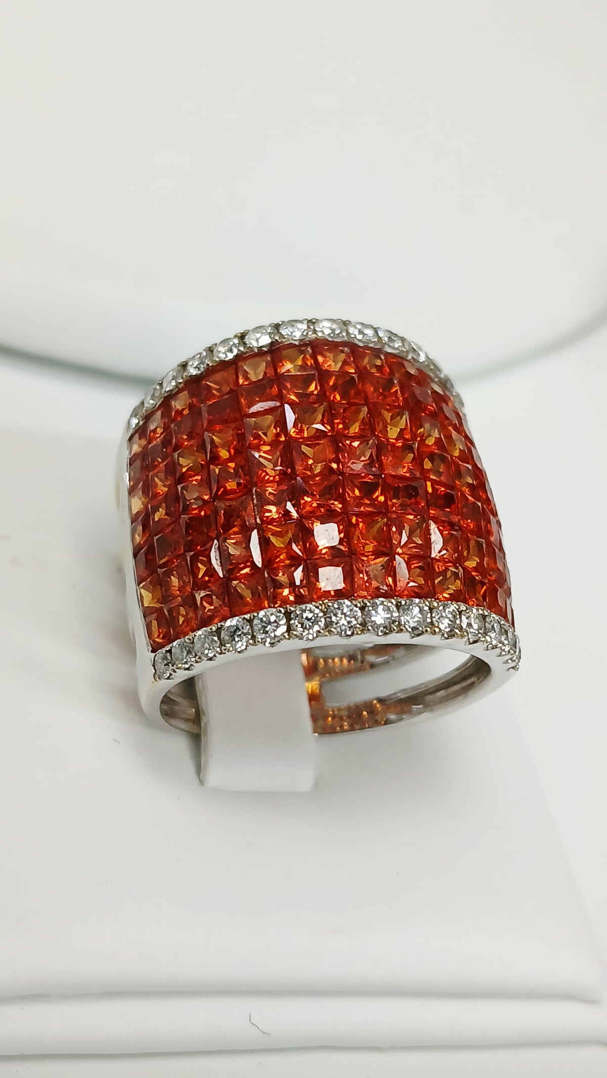 18K Citrine Diamond Ring - Classic Elegance