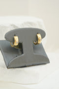 14k Hoops - Middle Stone