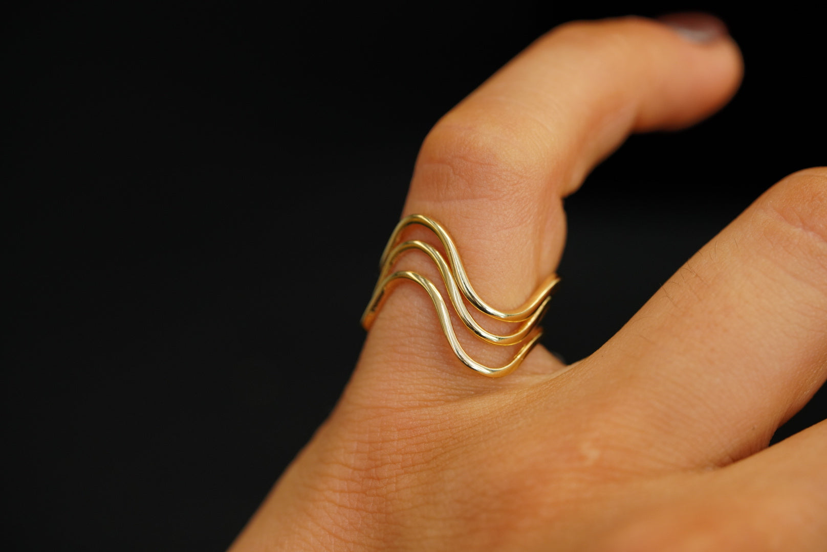 14k Waves Ring New