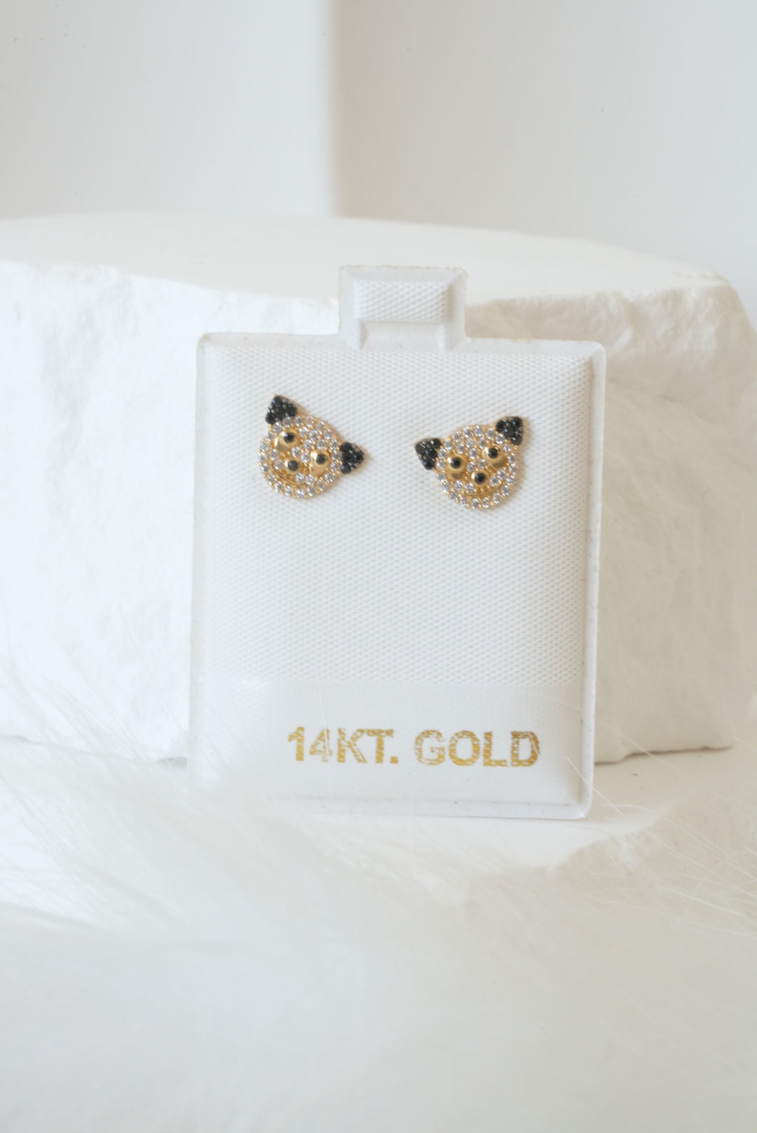14k Earrings - Little Dog