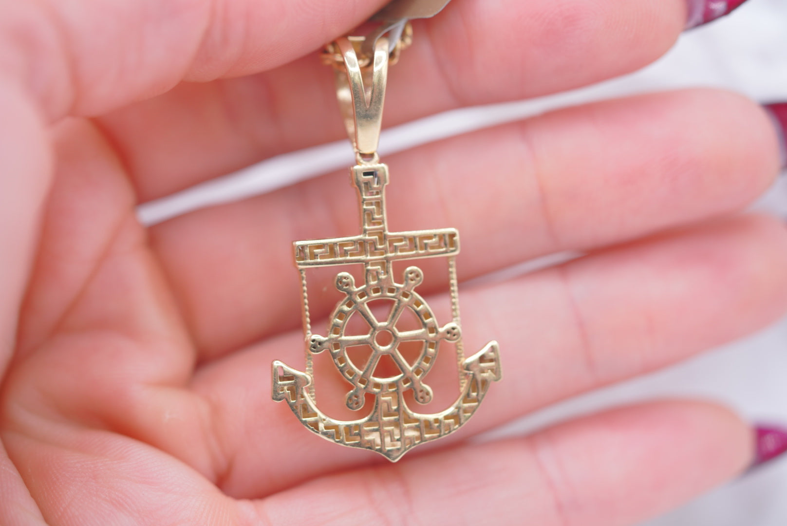 14k Men’s Pendant - Ocean’s Force