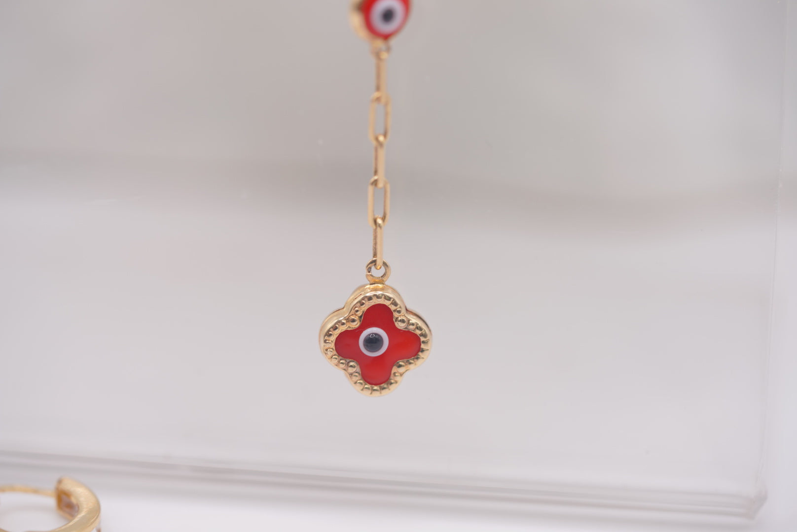 14k Hoop Earrings - Lucky Eyes