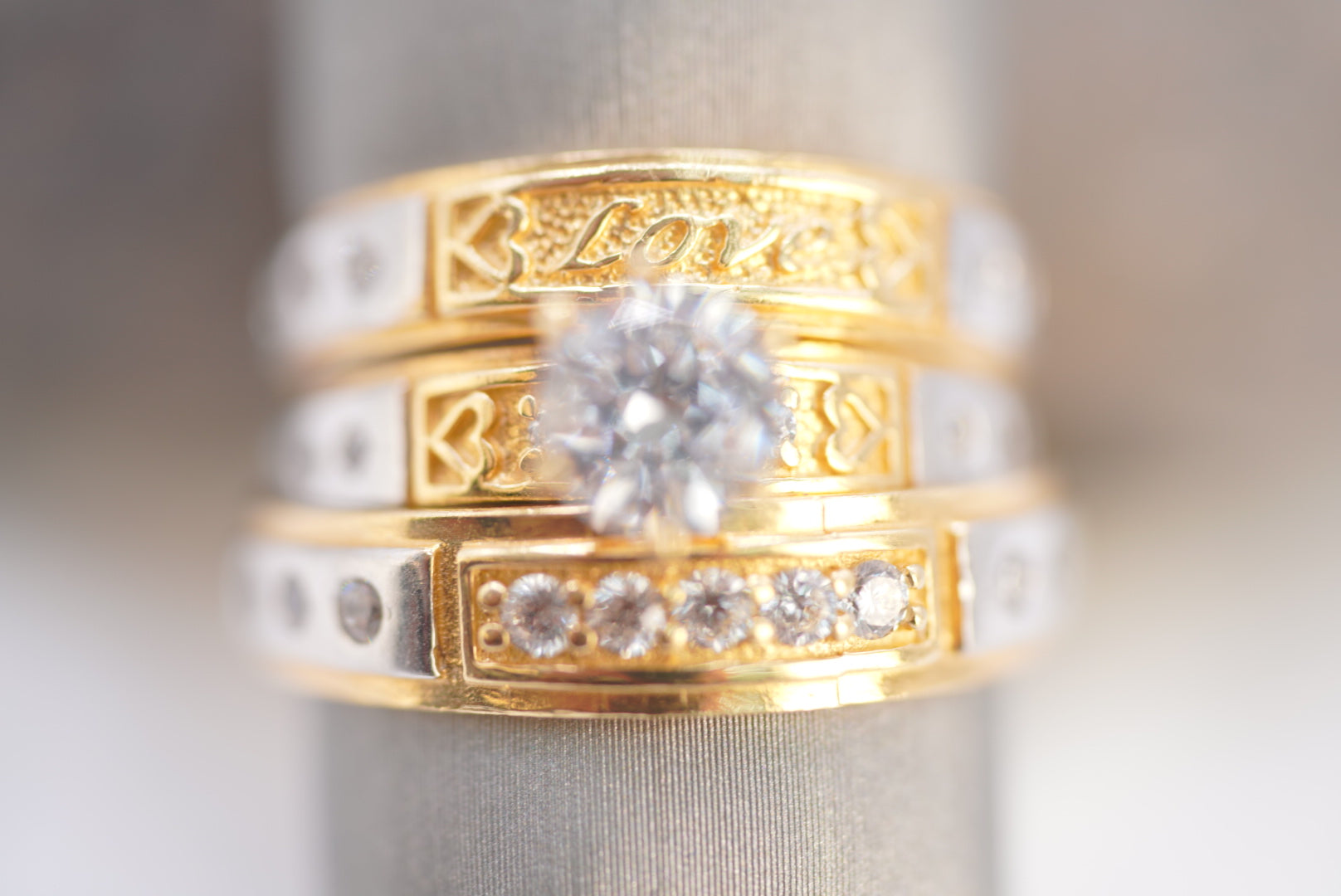 14k Matrimony Rings - Evermore