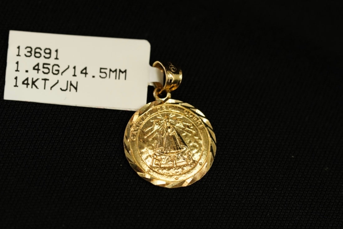 14k Caridad Del Cobre Pendant