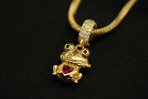 14k Frog Charm