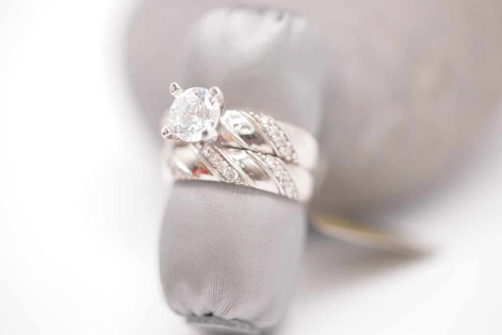 14k Engagement Rings - Duo White