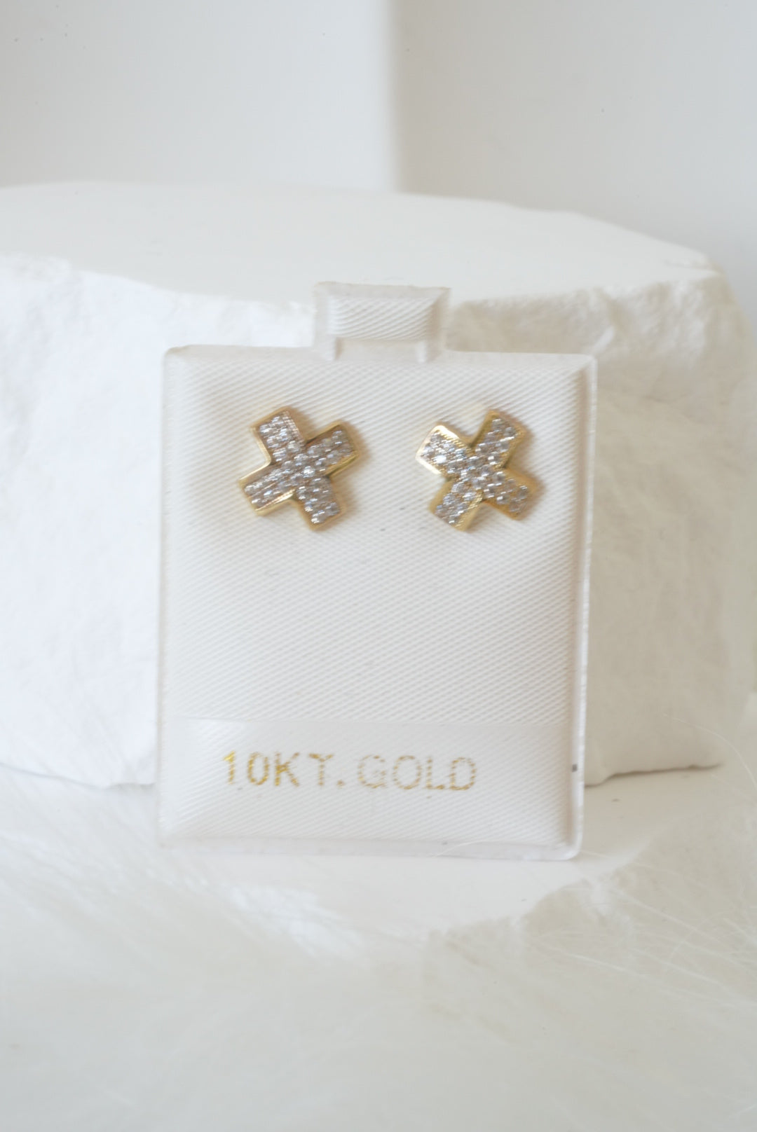 10k Earrings - X Style