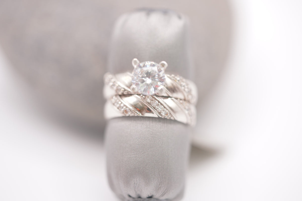 14k Engagement Rings - Duo White