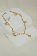 14k Anklet - Lovely Hearts
