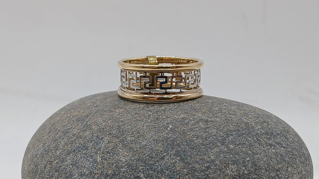 14k Alliance Ring - Abstract Design