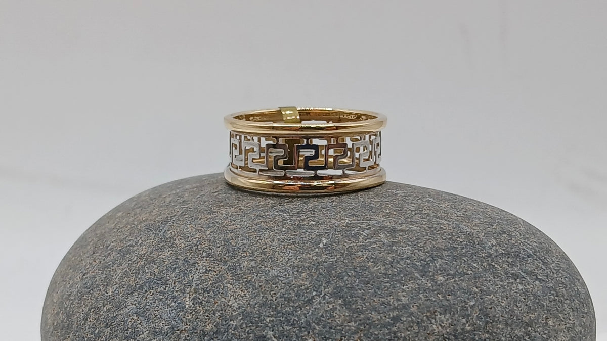 14k Alliance Ring - Abstract Design