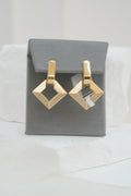 10k Earrings - Square Hoop