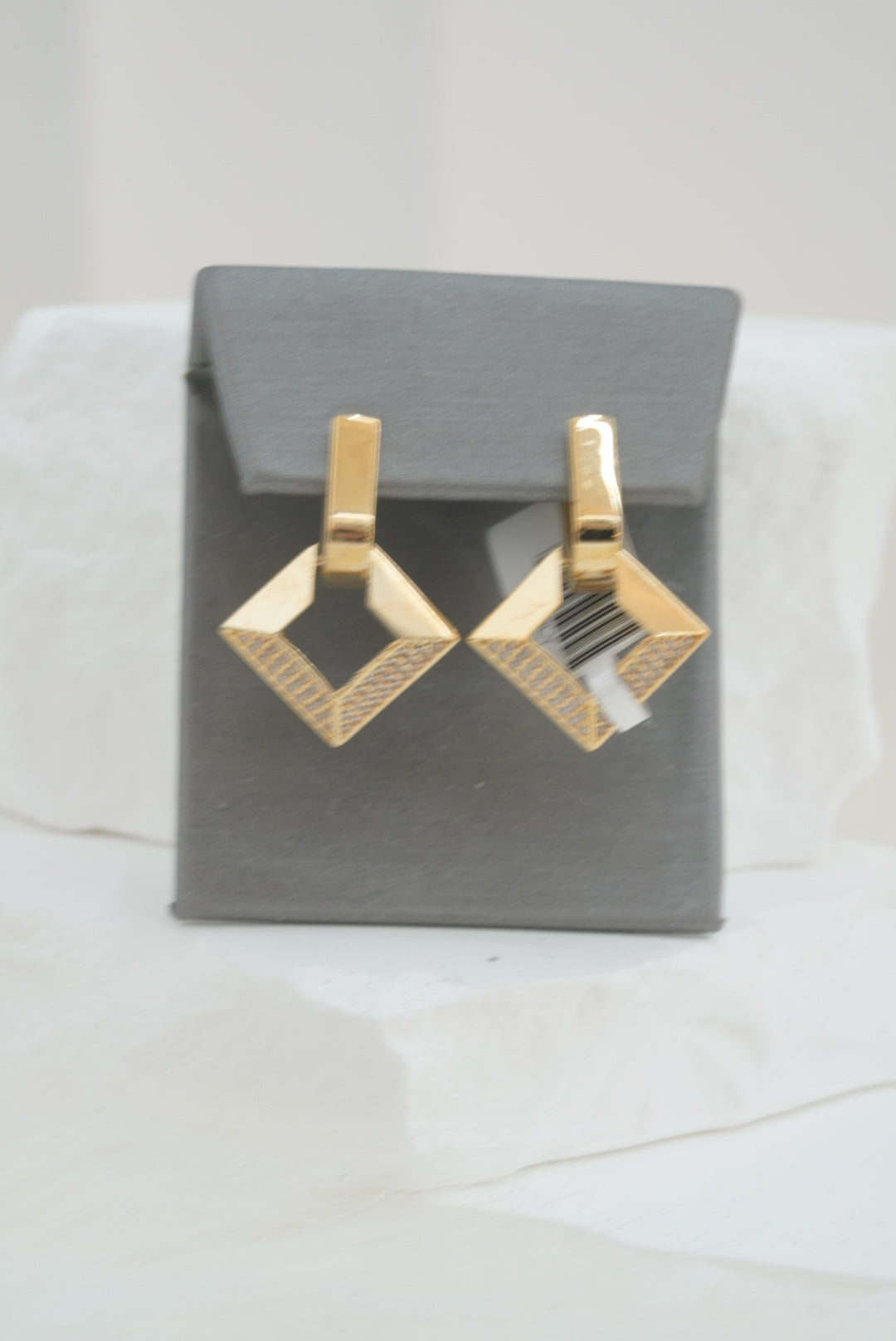 10k Earrings - Square Hoop