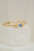 14k Bangle - Blue Stones