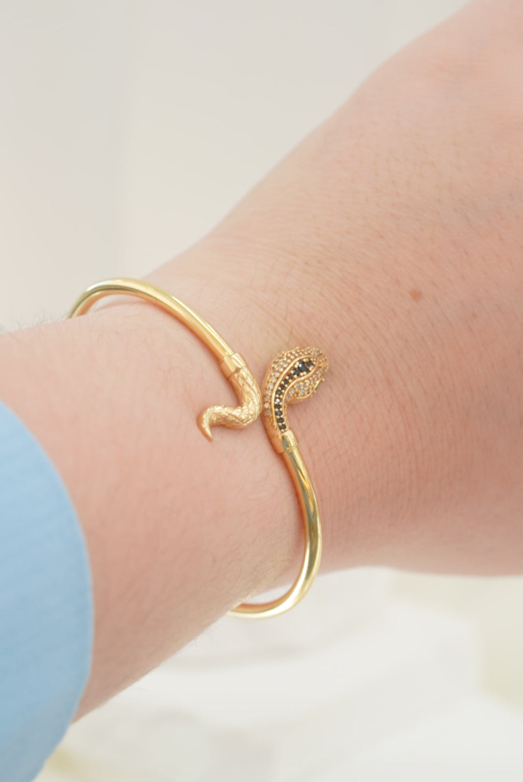 14k Bangle - Snake Woman