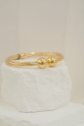 14k Bangle - Two Spheres