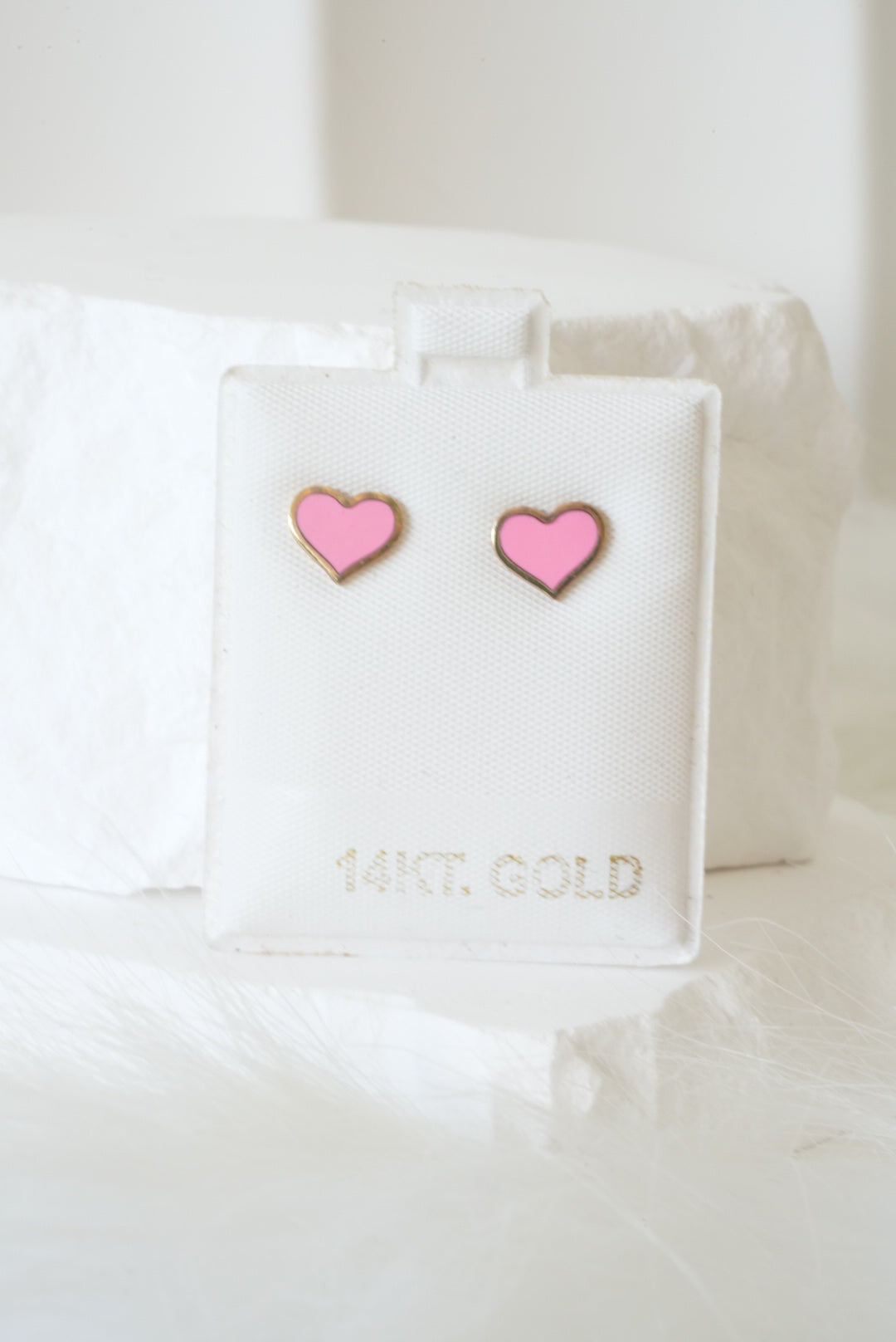 14k Earrings - Pink Love