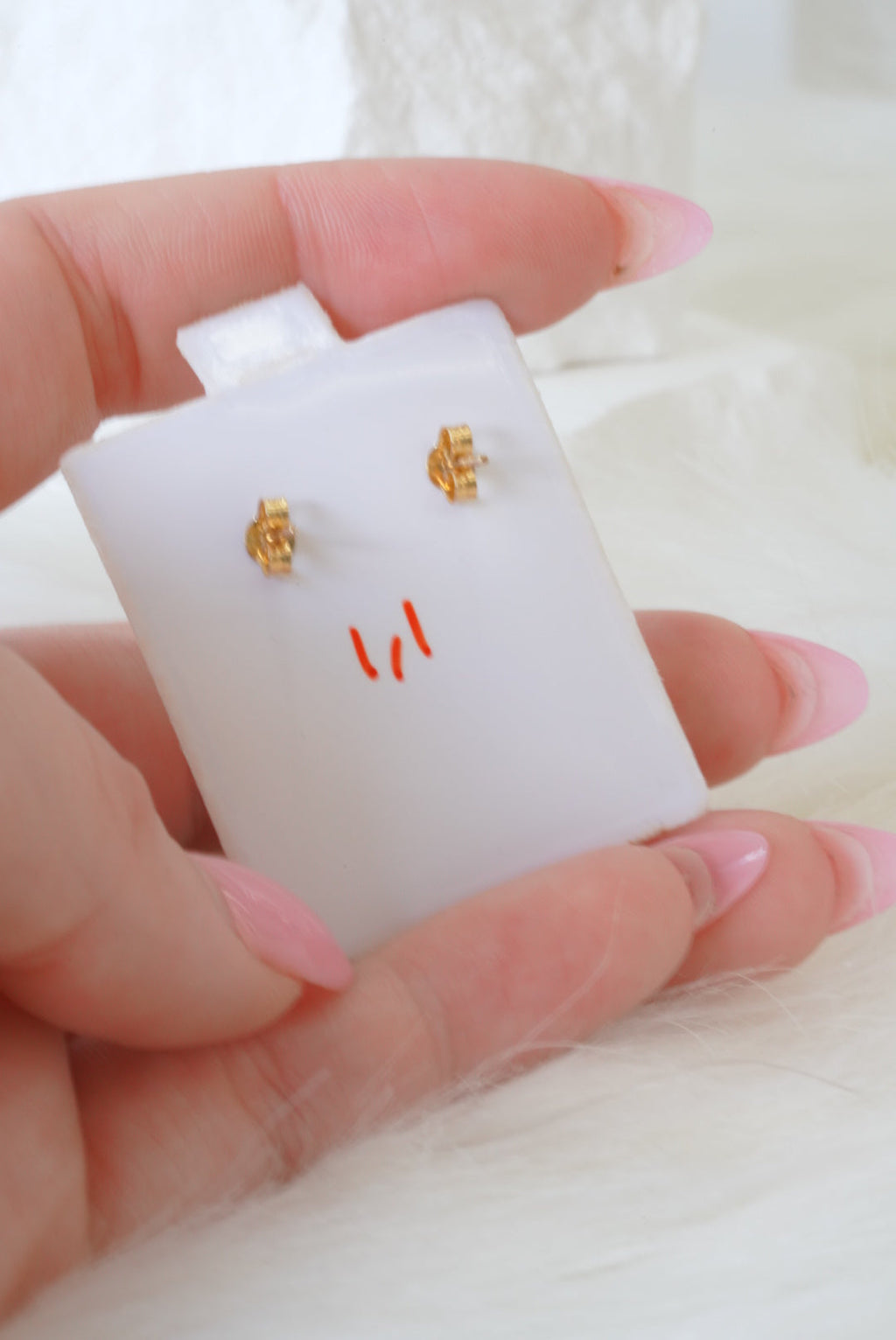 14k Earrings - Pink Love