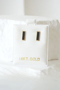 14k Earrings - Long Black