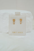 10k Earrings - Heart Clip