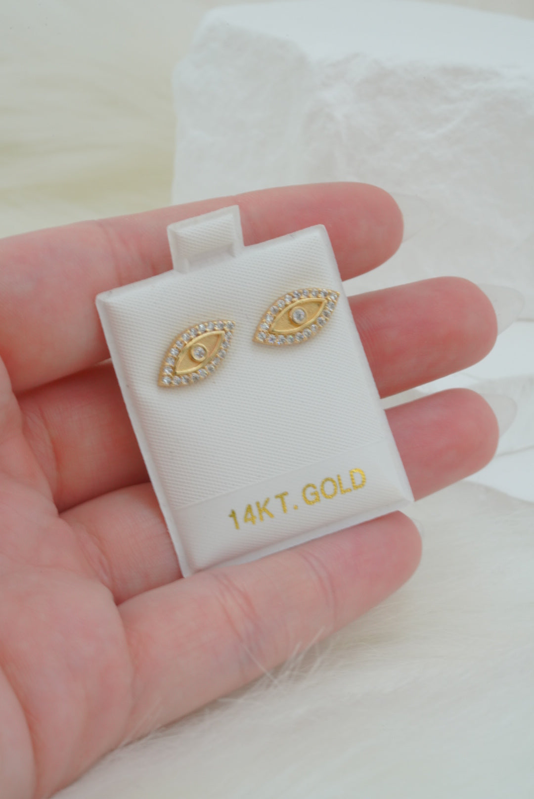 14k Earrings - Eyes