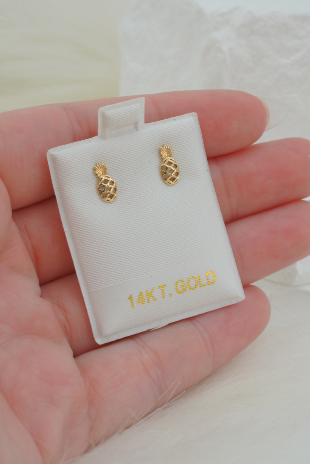 14k Earrings - Pineapples
