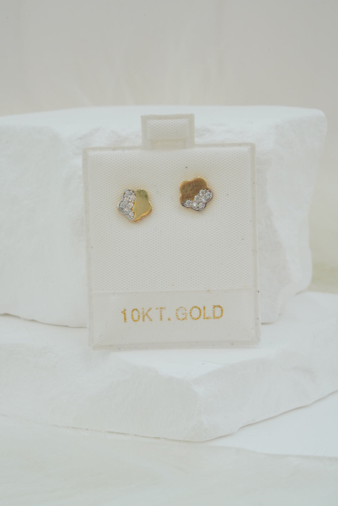 10k Earrings - Half & Half