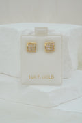 10k Earrings - Plain Square