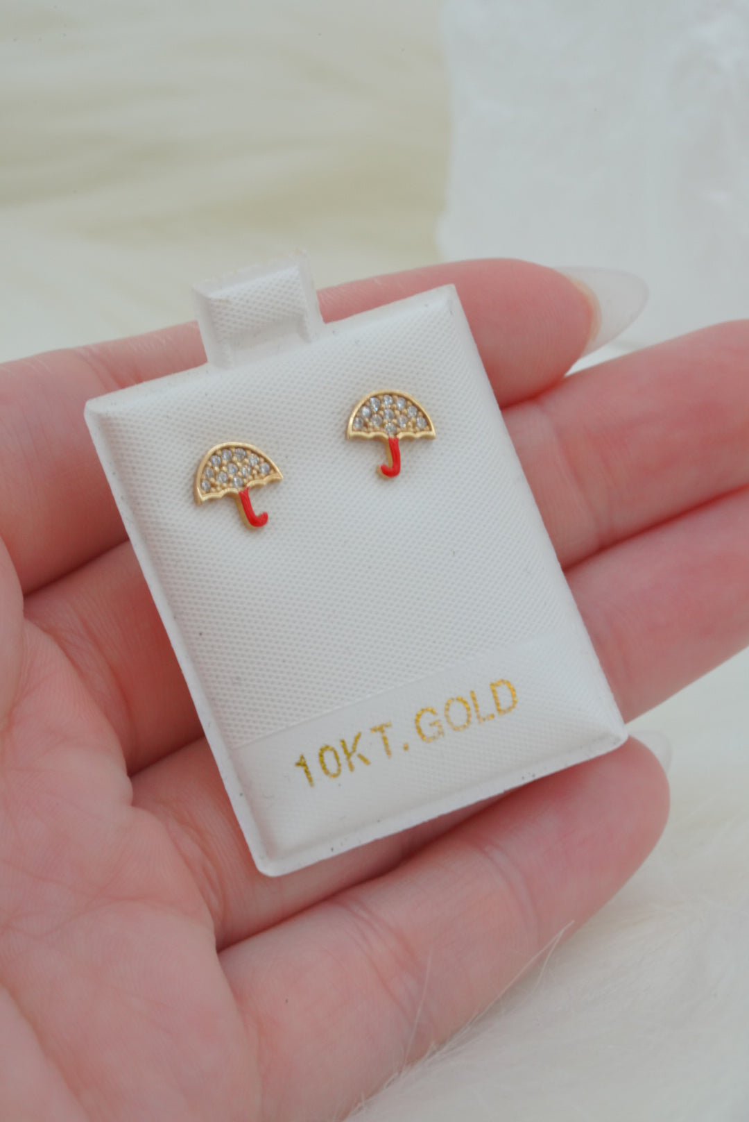 10k Earrings - Umbrella
