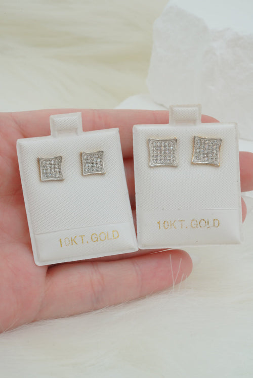 10k Earrings - Square Old
