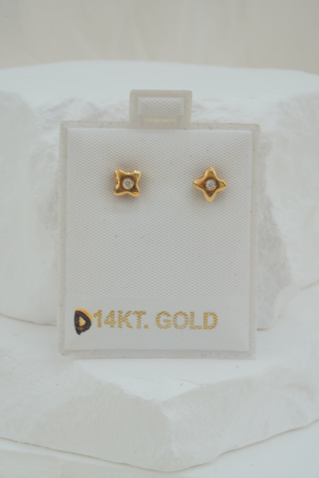 14k Earrings - Diamond Square