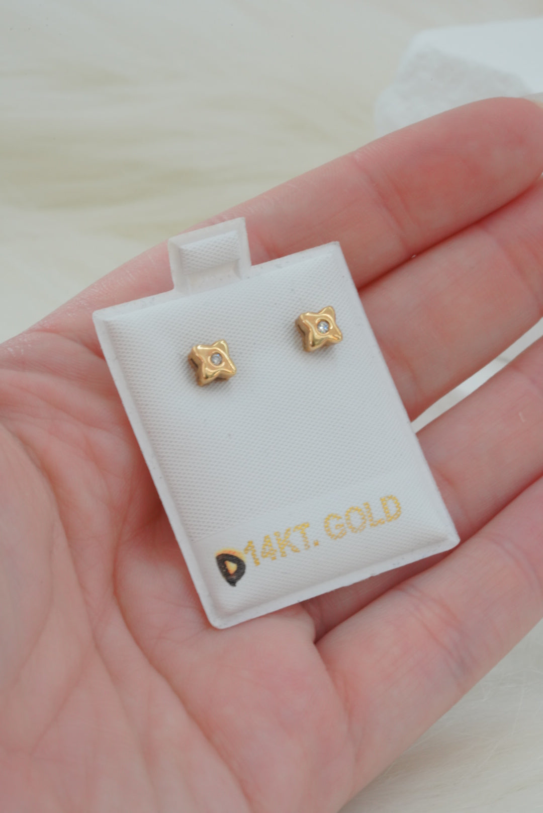 14k Earrings - Diamond Square