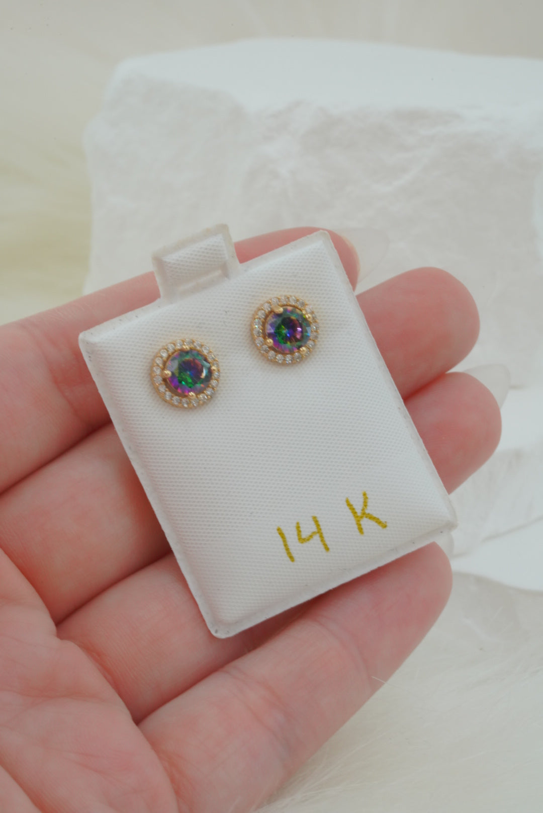 14k Earrings - Rainbow Candy
