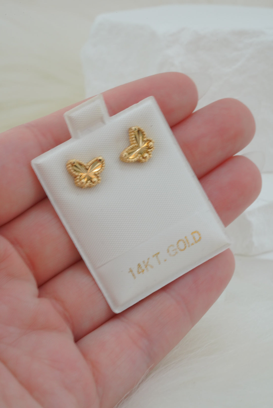 14k Earrings - Bold Butterflies