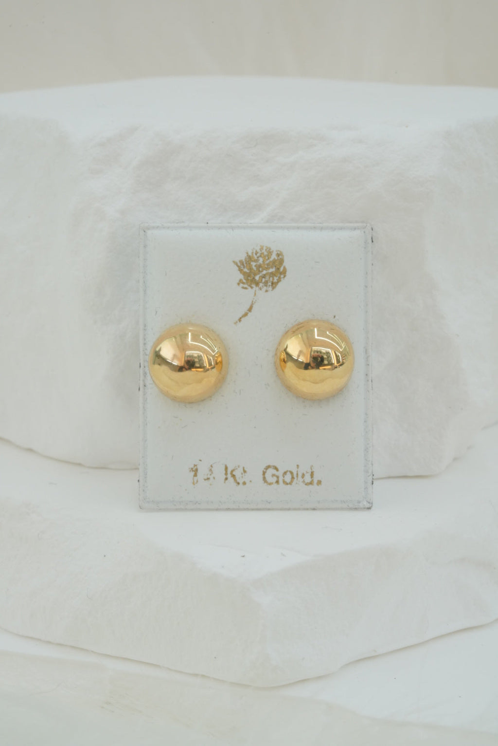 14k Baby Earrings - Bold Balls