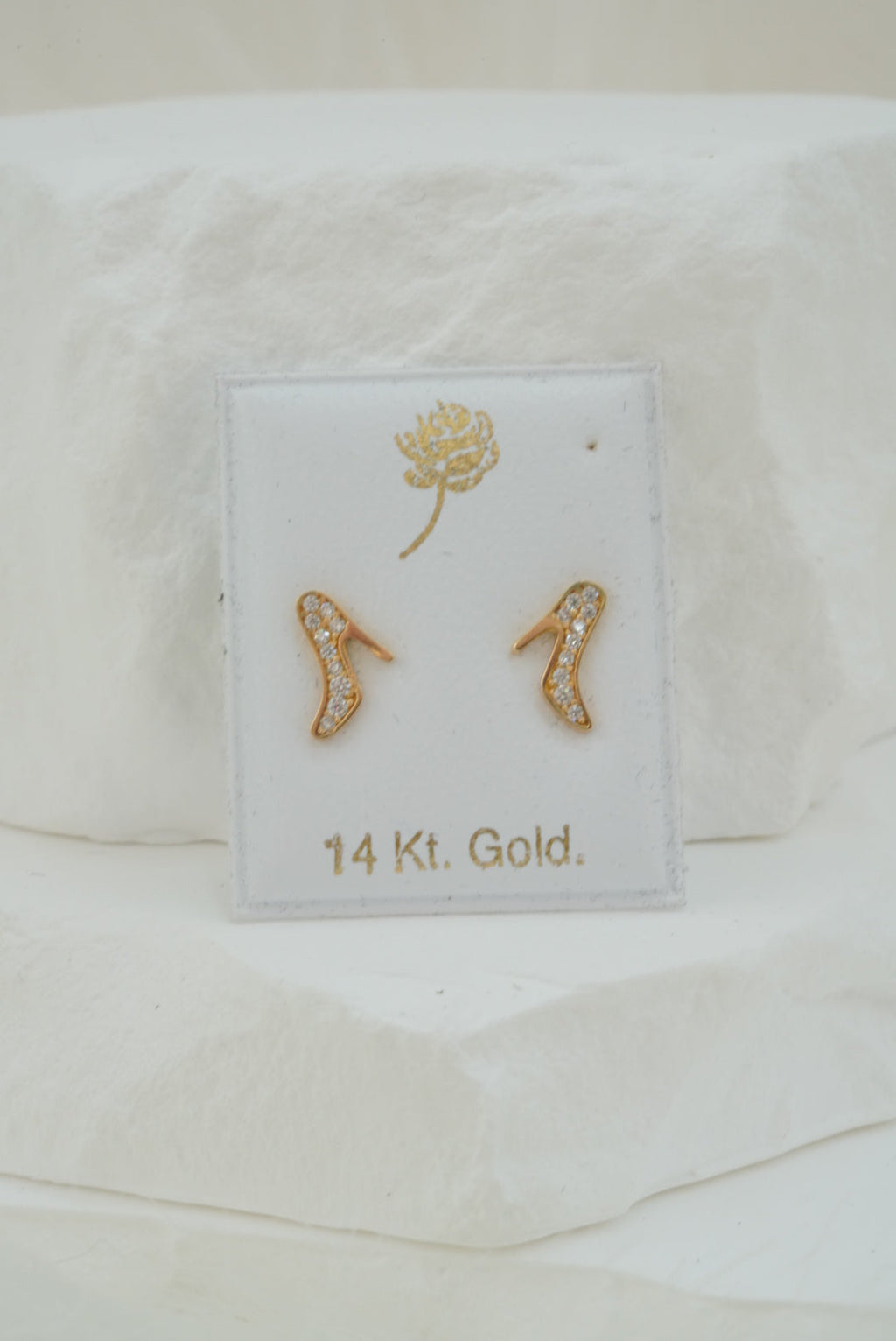 14k Baby Earrings - Heels