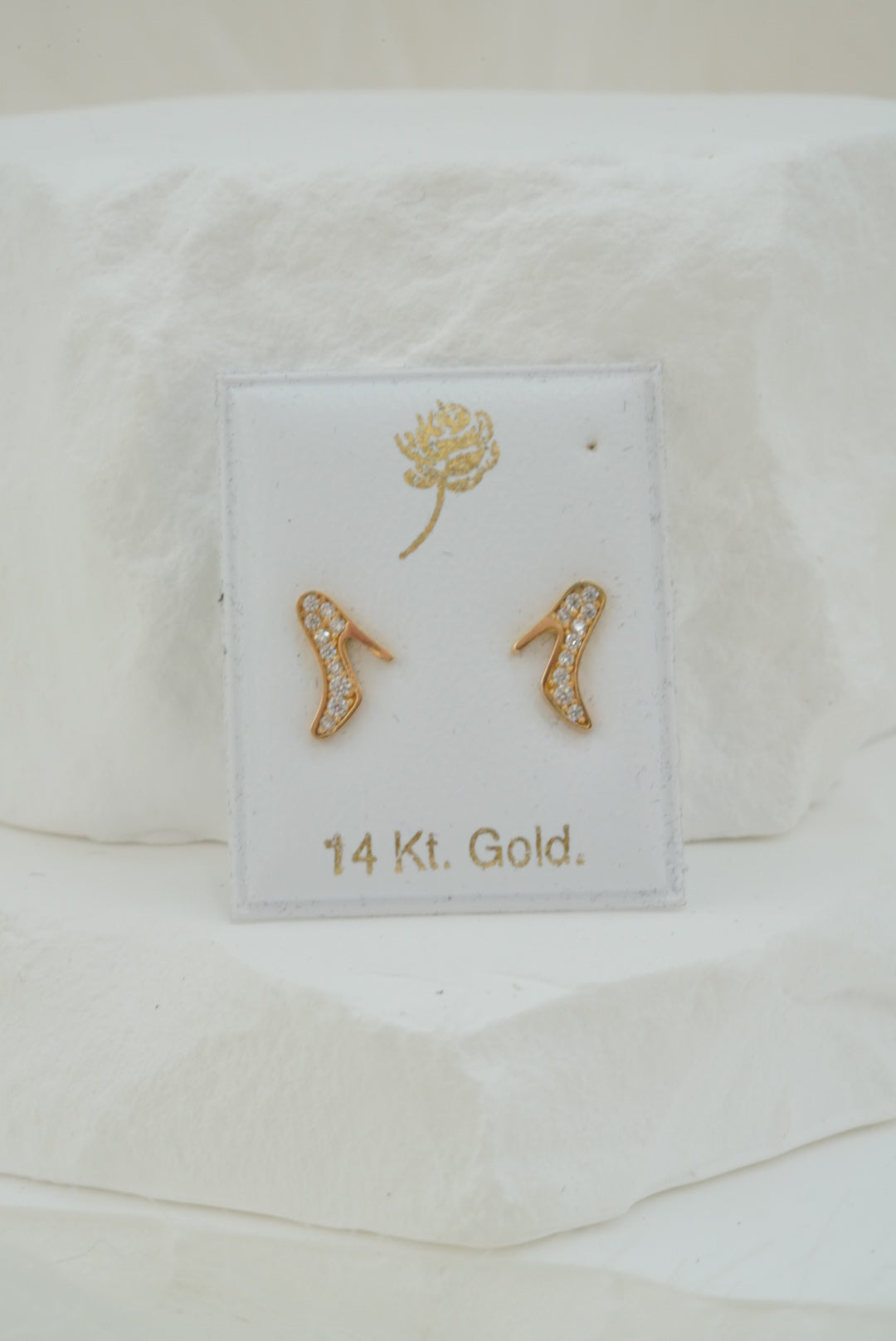 14k Baby Earrings - Heels
