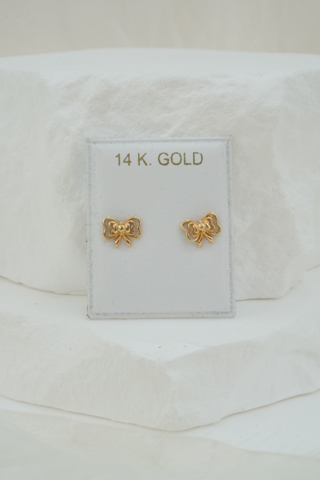 14k Baby Earrings - Bows