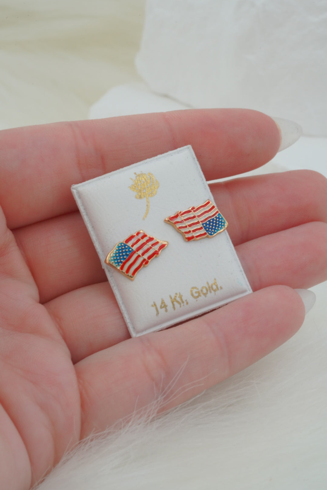 14k Baby Earrings - USA